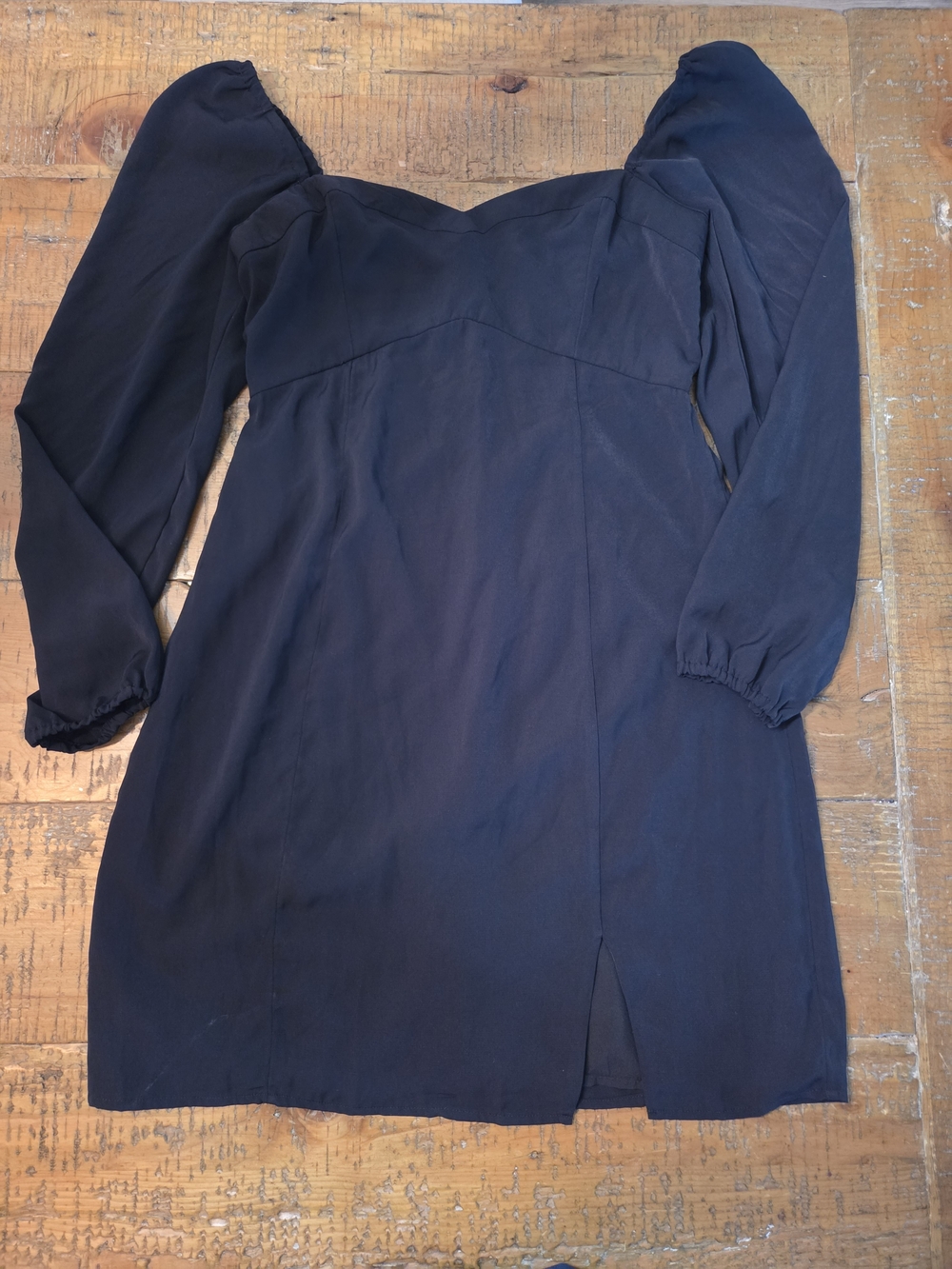Abercrombie & Fitch Long-Sleeve Draped Bodice Mini Dress ST